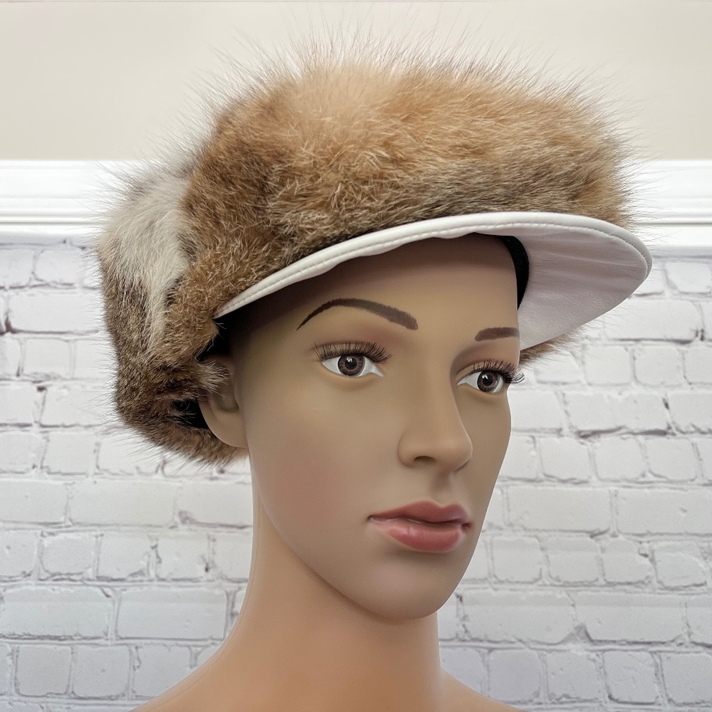 fur hat with beak (real fur)